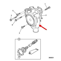 Bomba de agua motor Perkins JCB