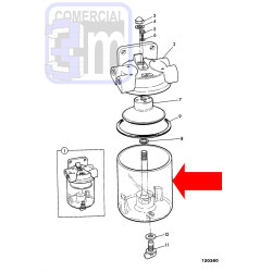 Vaso decantador combustible