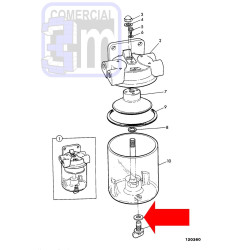 Junta tornillo vaso decantador combustible