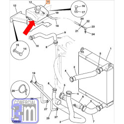 Deposito expansor agua motor